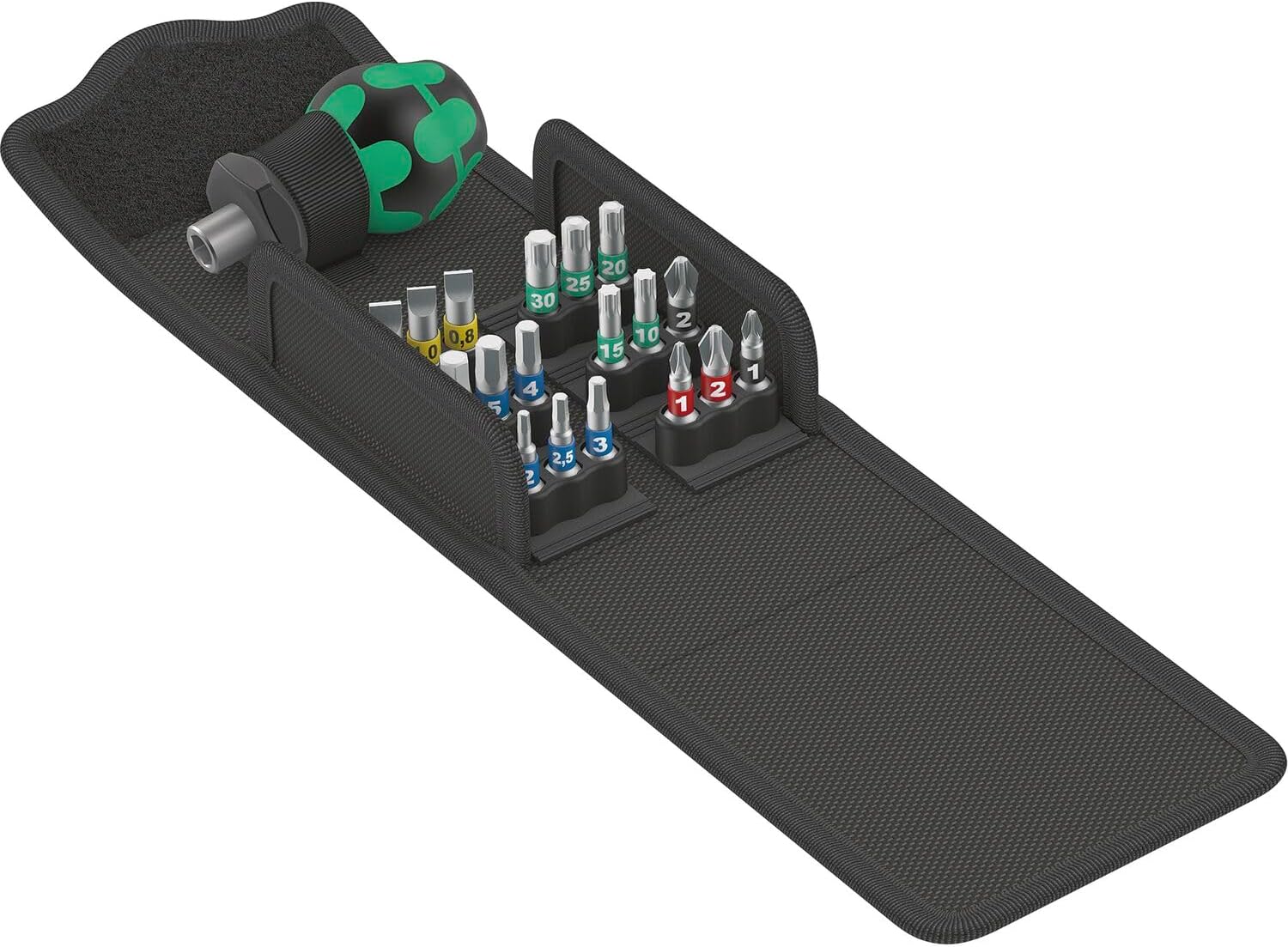Wera '05057471001 Kraftform Kompakt 1 Stubby Schraubendreher-Satz, 19-teilig