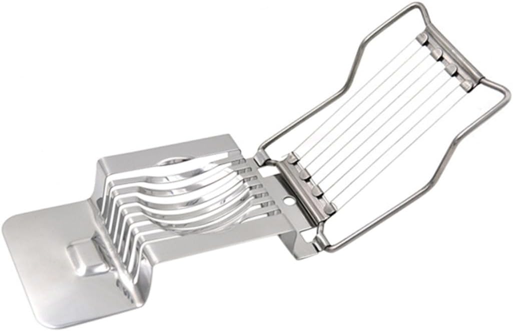Eierschneider aus Edelstahl für Eier und Geschältes Obst, Silber