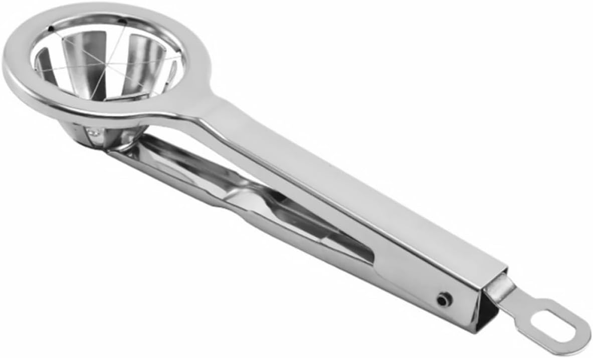 Eierschneider aus Edelstahl für Obst und Gekochte Eier, Silber