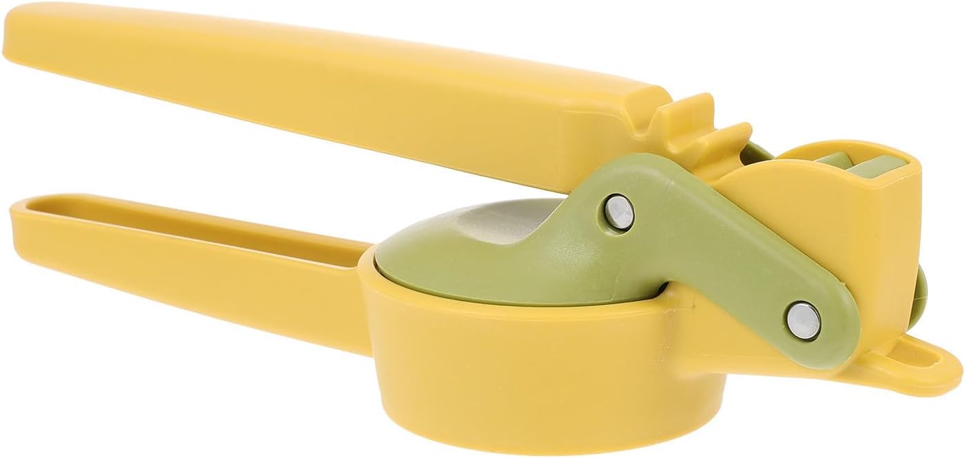 Homoyoyo Eierschneider Multifunktionsschneider aus Abs und Edelstahl Gelb Tragbar Ergonomisches Design für Obst und Eier Manuell
