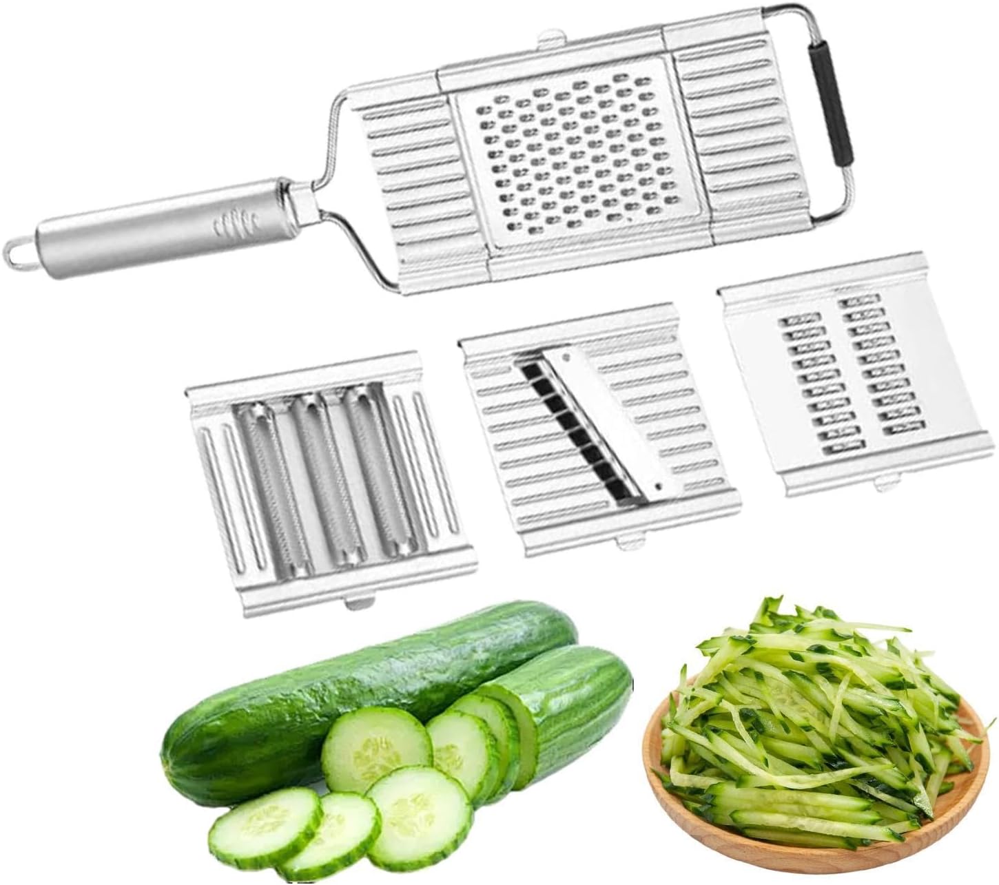 -Allesschneider | Rutschfester Griff Edelstahl Meal Prep | Allesschneider Küchen-Zerkleinerer,Für Gurken Kartoffeln Käse Möhren Zwiebeln Party Alltagsküche