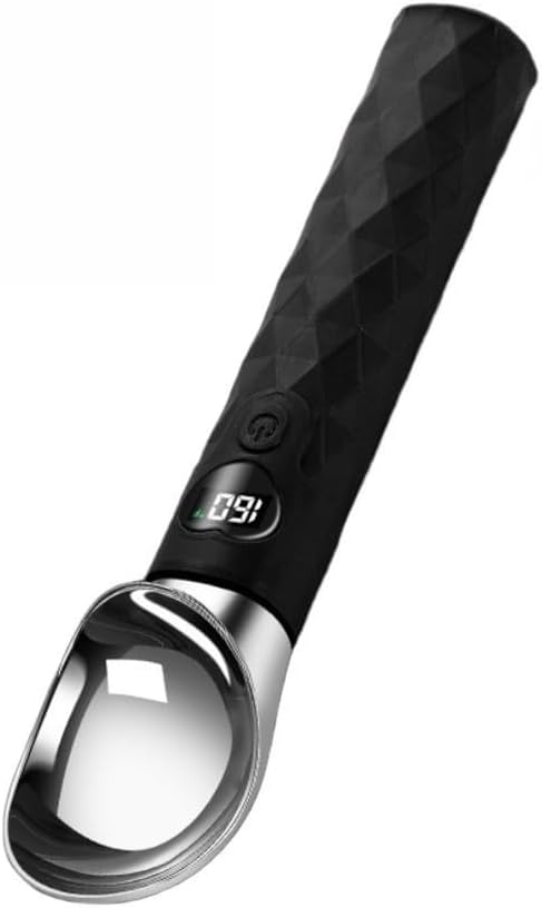 Eisportionierer Elektrisch Heizend Kunststoff für griff Eisportionierer(Black)