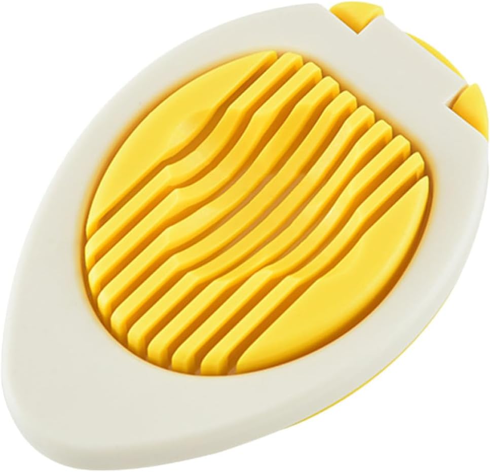 Garneck Multifunktionaler Eierschneider aus Kunststoff Schneidwürfler für Hartgekochte Eier und Pilze Ergonomisch für Kochvorbereitung in Küche
