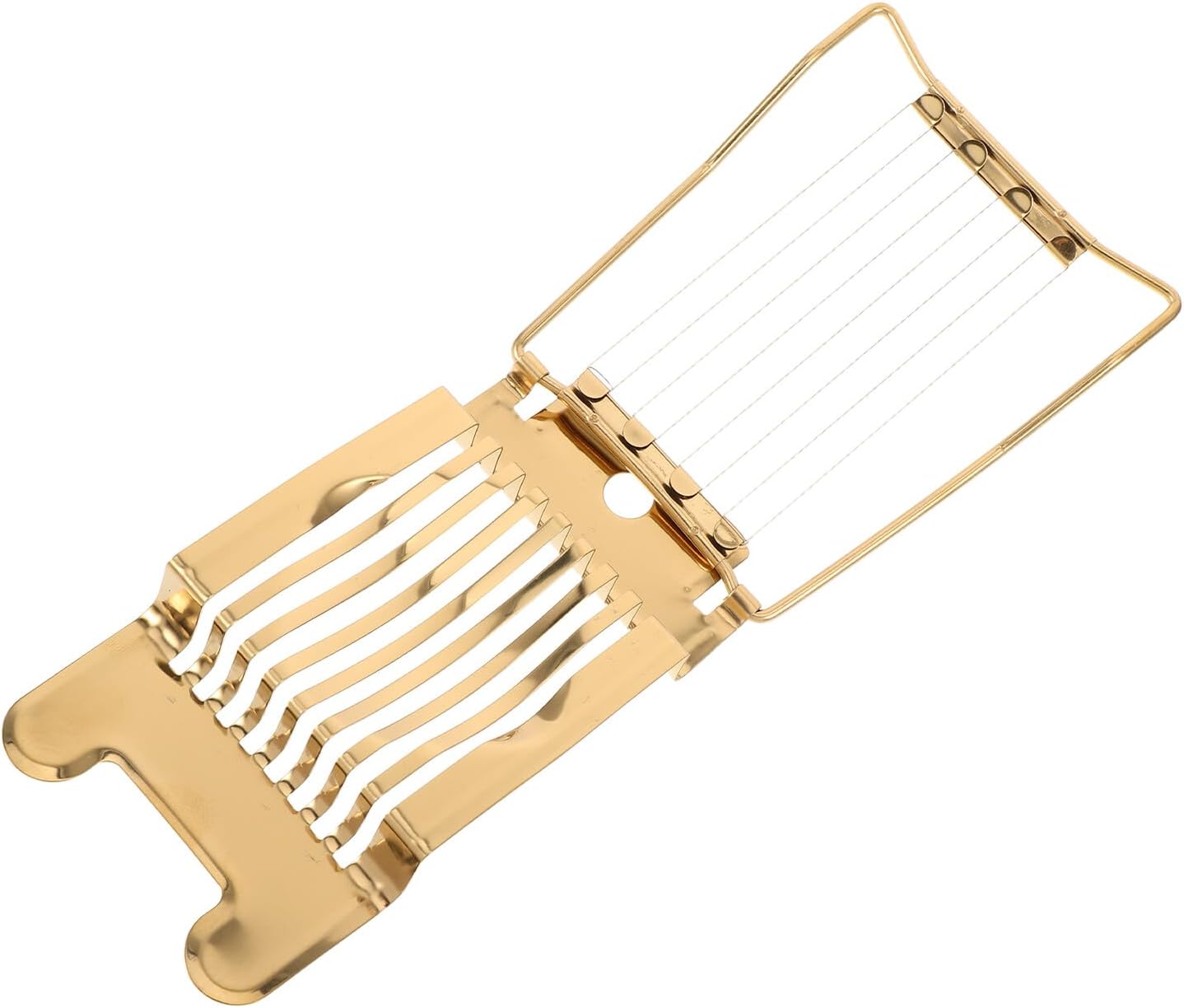 Edelstahl Eierschneider Gold, 1 Stück für Eier und Weiche Früchte