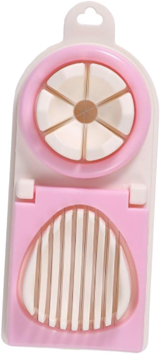 TOYANDONA Multifunktionaler Eierteiler für Gekochte Eier Ergonomischer Eierschneider mit Doppelkopf Robustes Küchenwerkzeug in Stylischem für Präzises Schneiden und Einfache Handhabung zu