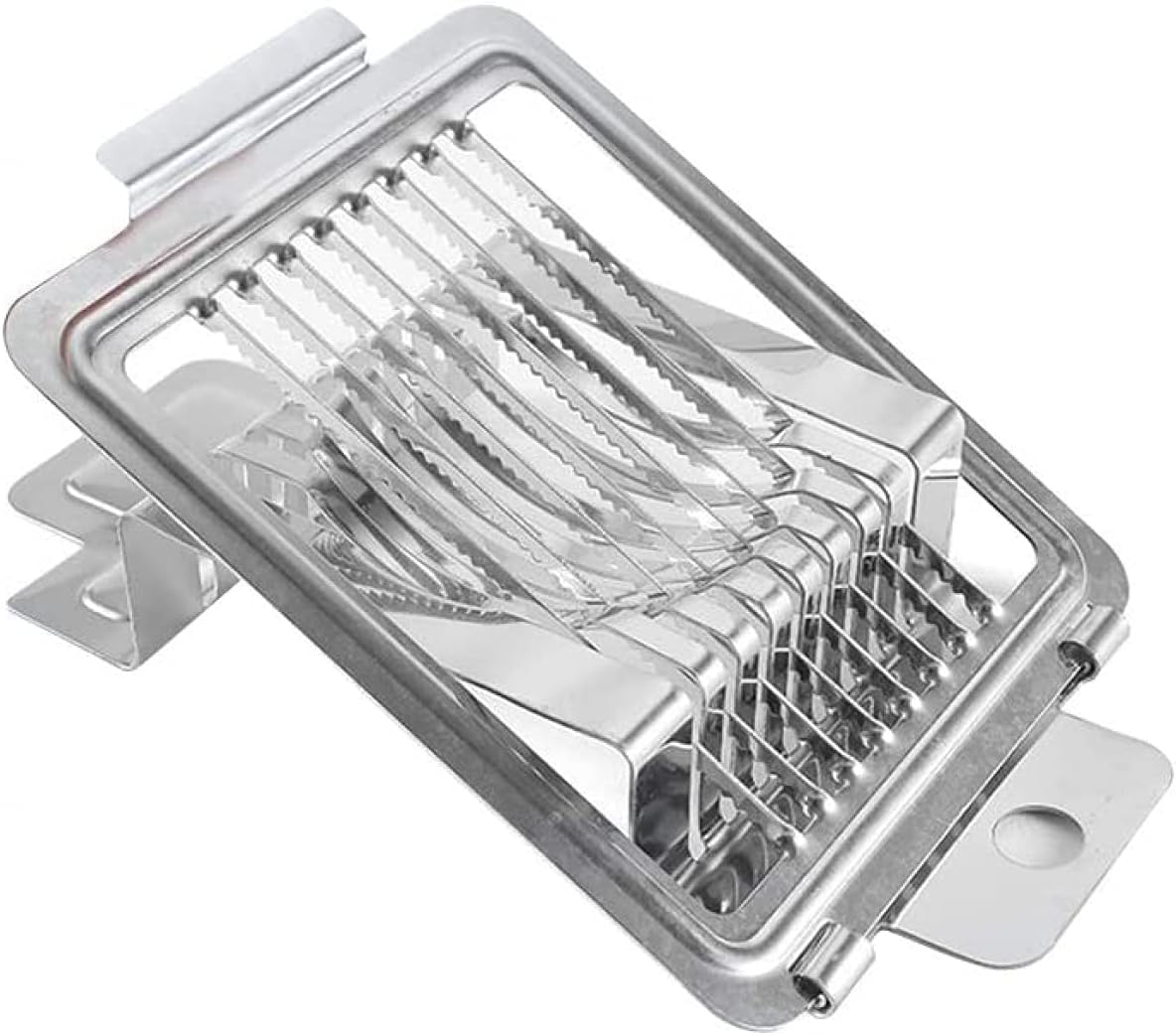 Eierschneider Eierteiler aus Edelstahl, Eierschneider 2 in 1 Scheiben und Keile Küchenwerkzeuge für Eier, Eierteiler, Geeignet für Gastronomie Professionelle Küchen