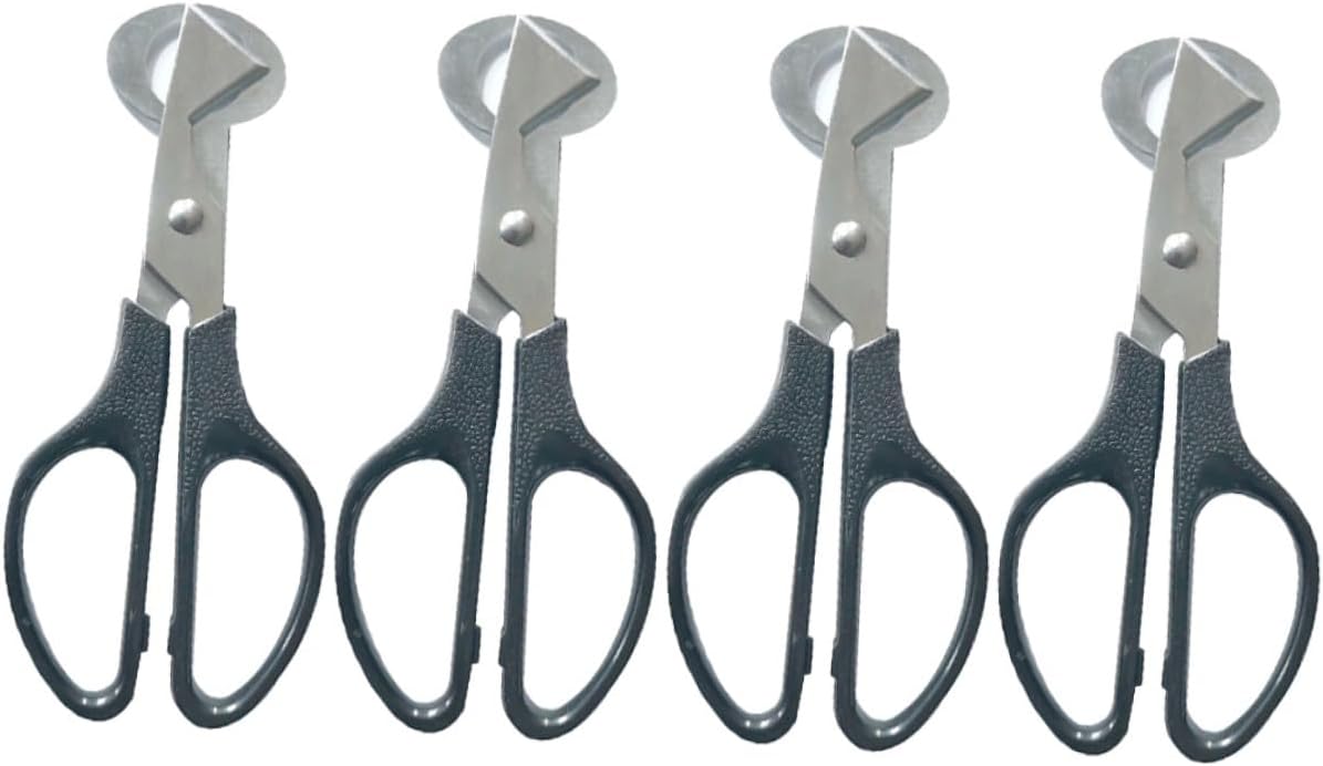 VICASKY 4 Stück Teiliges Kleine Eierschere aus Edelstahl Praktische Wachtel Eieröffner für Küche und Haushalt Scharfe Eierschneidewerkzeuge für Sauberes Schneiden ohne Bruch Langlebig und