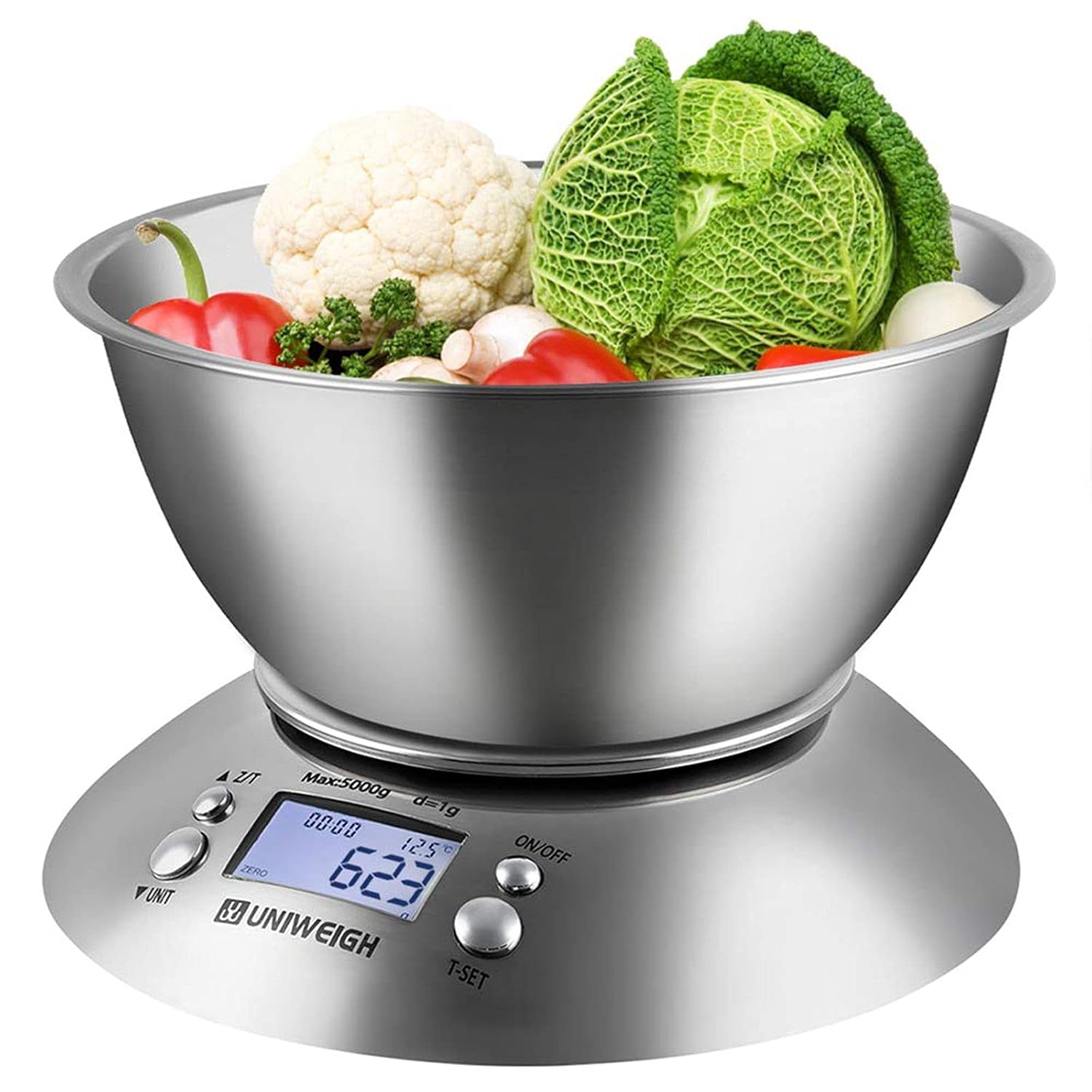 UNIWEIGH Balance de cuisine,Gramme et OZ pour la cuisine, la pâtisserie