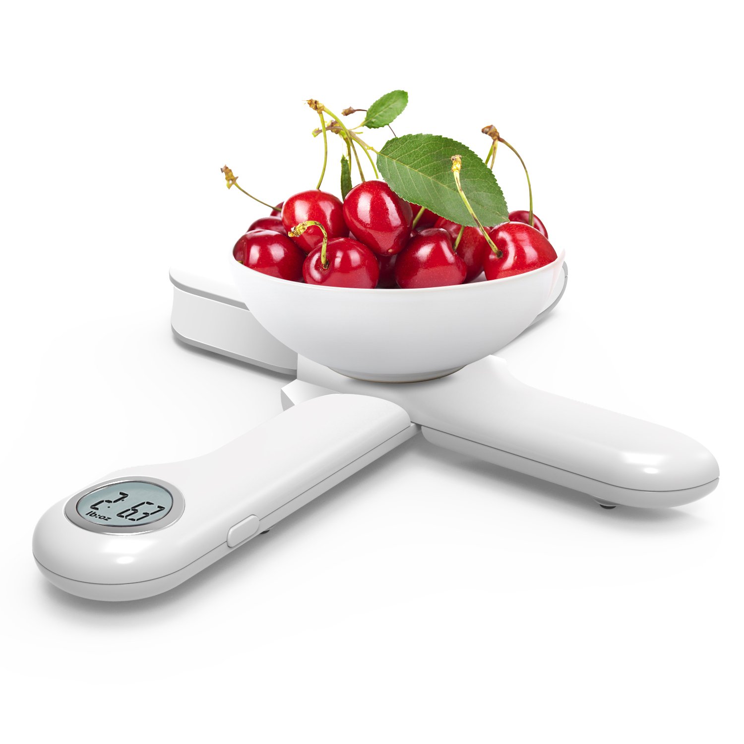 CAMRY Balance de cuisine numérique pliable pour le camping, 5kg/11lb, Blanc
