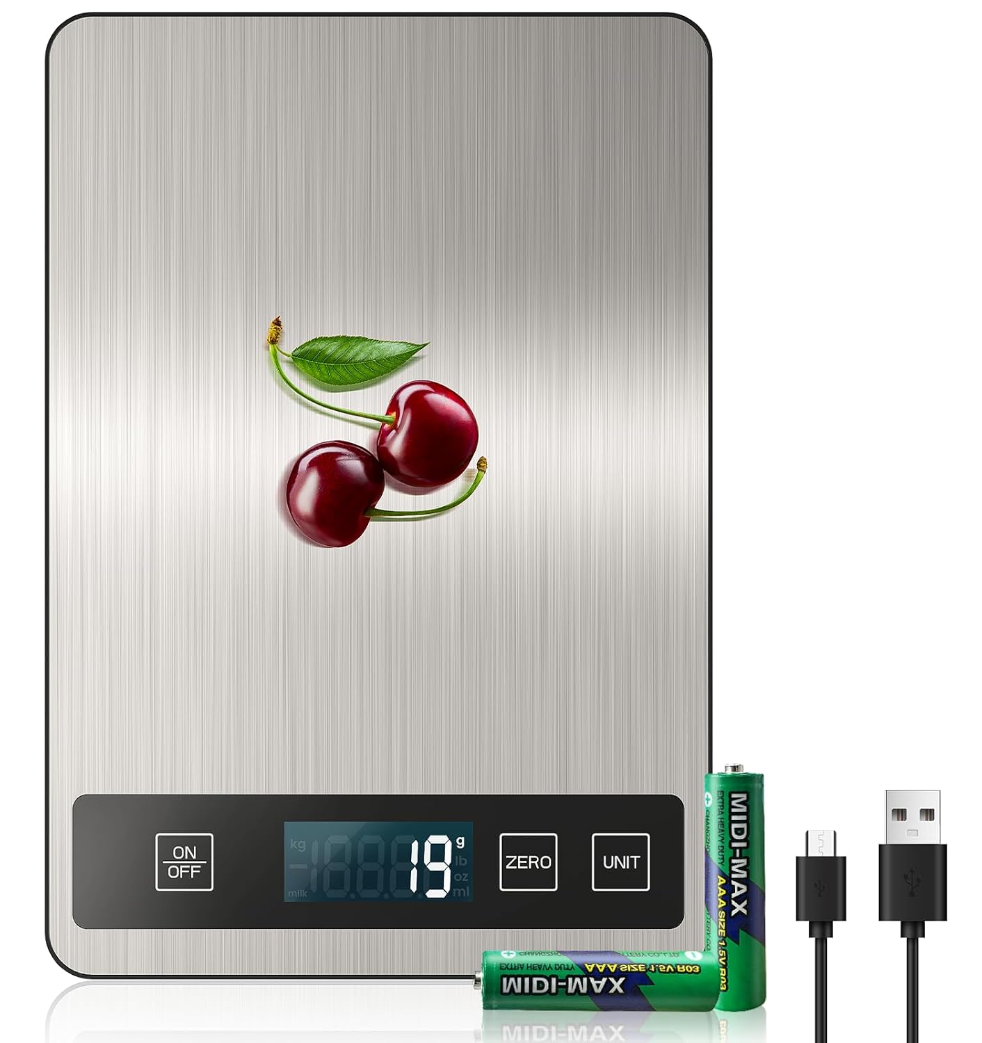 Balance de Cuisine Numérique Rechargeable 15 kg