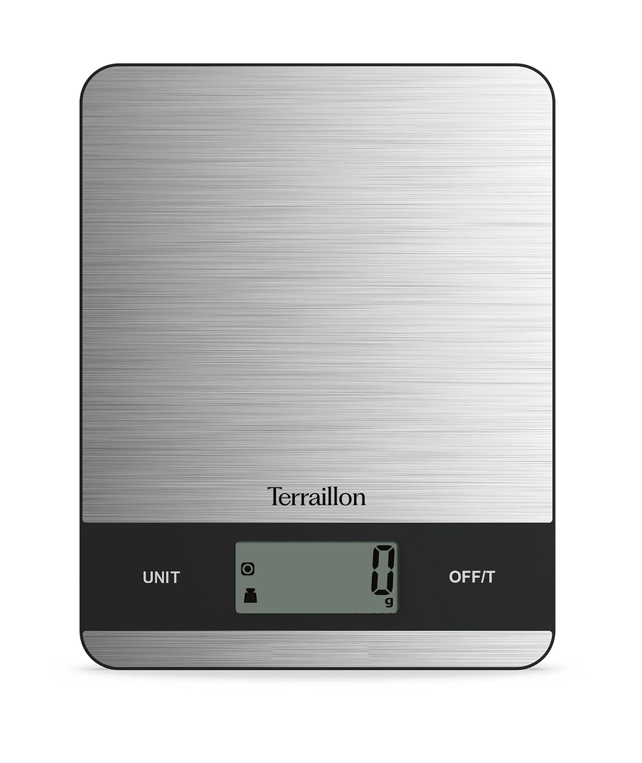 TERRAILLON Balance de cuisine électronique, Finition Inox SLIM STEEL