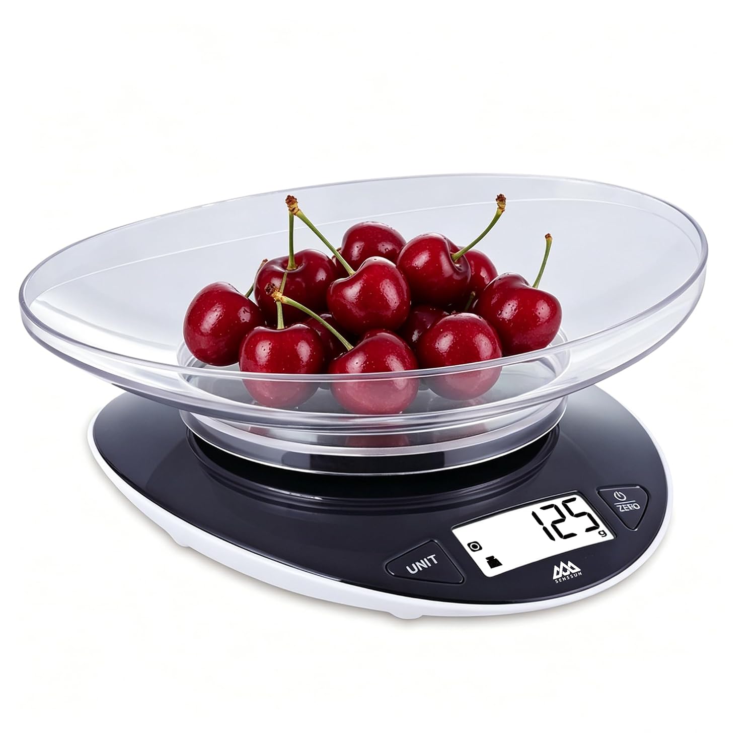 Balance De Cuisine Numérique Avec Bol de 0,8L, 5kg/11lb, Noire