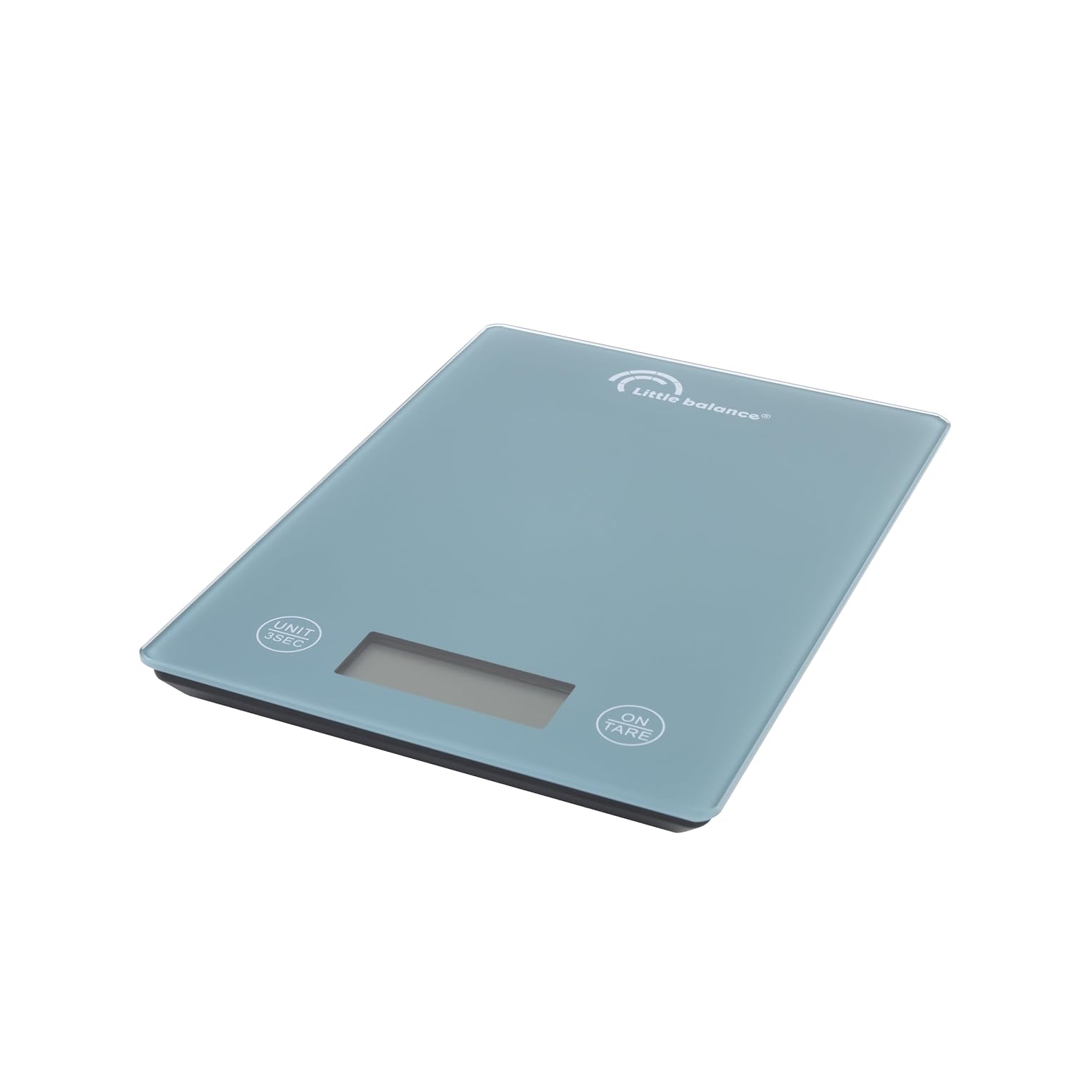 LITTLE BALANCE 3037 Starty Slim, Balance de cuisine, Balance alimentaire électronique, Pâtisserie & Cuisine, Extra-plate, Ecran LCD, Verre Trempé, 5 kg / 1 g, Ivoire