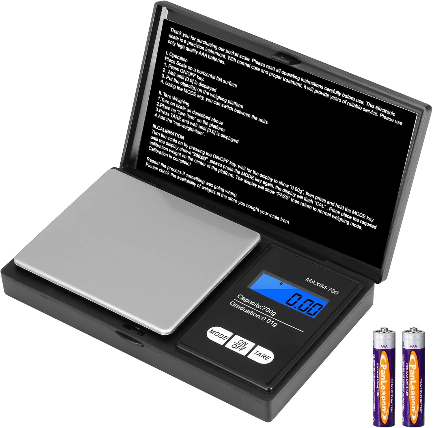 Vinabo Balance de Précision 700g/0,01g, Portable et Numérique Pro